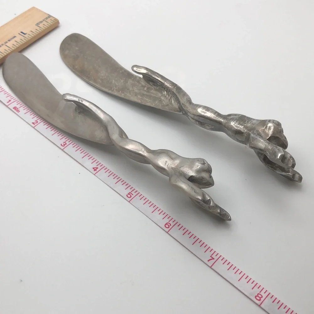 Mariposa handcrafted Frog Cheese Spreader, Butter Knife